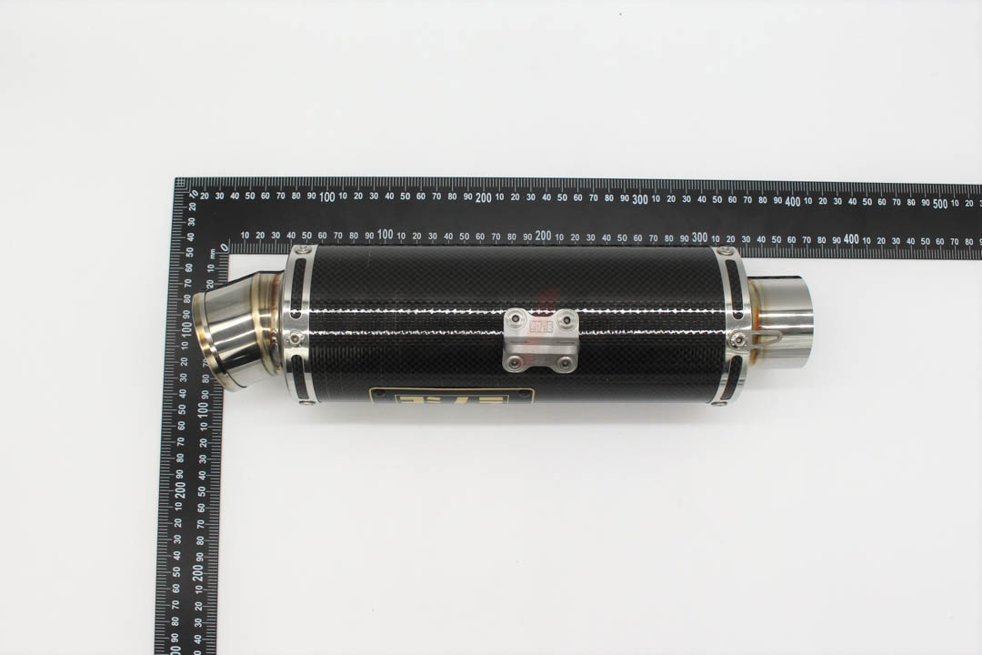 machine bended GP-MAGNUMCYCLONE TYPE-UP EXPORT SPEC Japan Government Certificated Full Exhaust System_尺寸