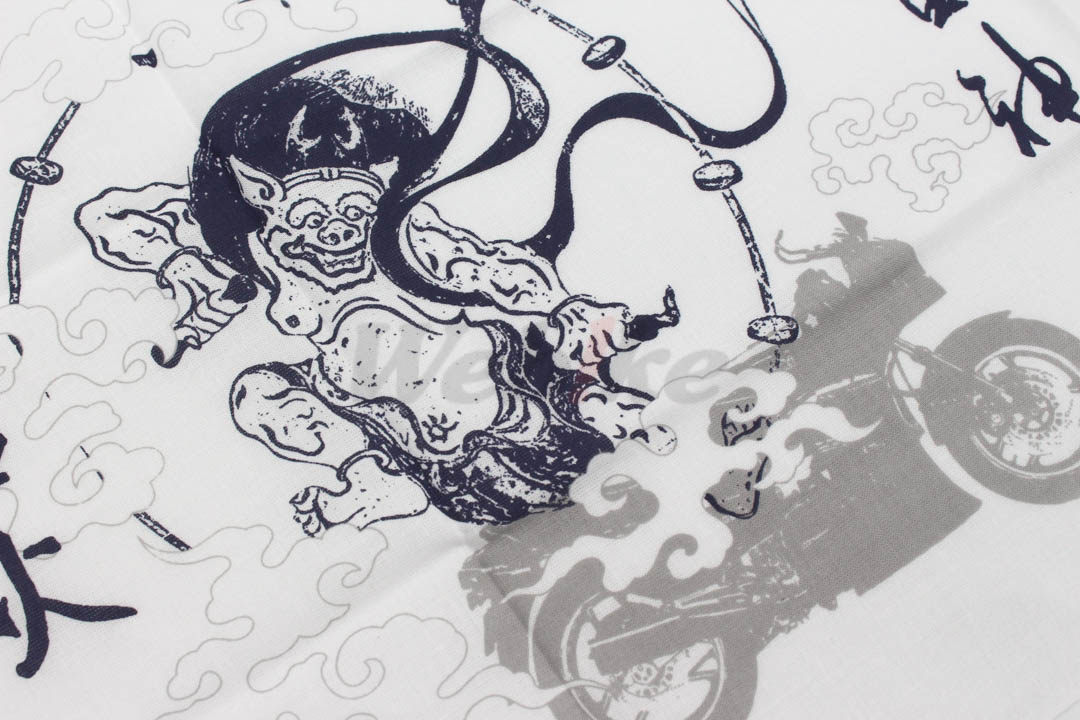 KAWASAKI Fujin & Raijin Japan Towel_特寫