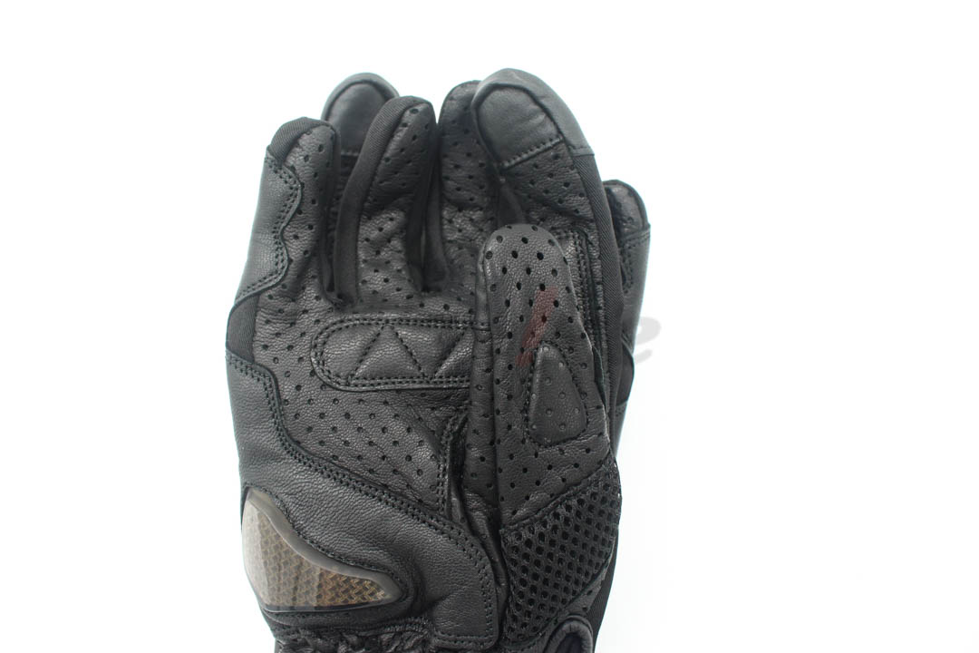 HBG-053 碳纤维护具 SPORTS 网格防摔手套 (黑色)_特写