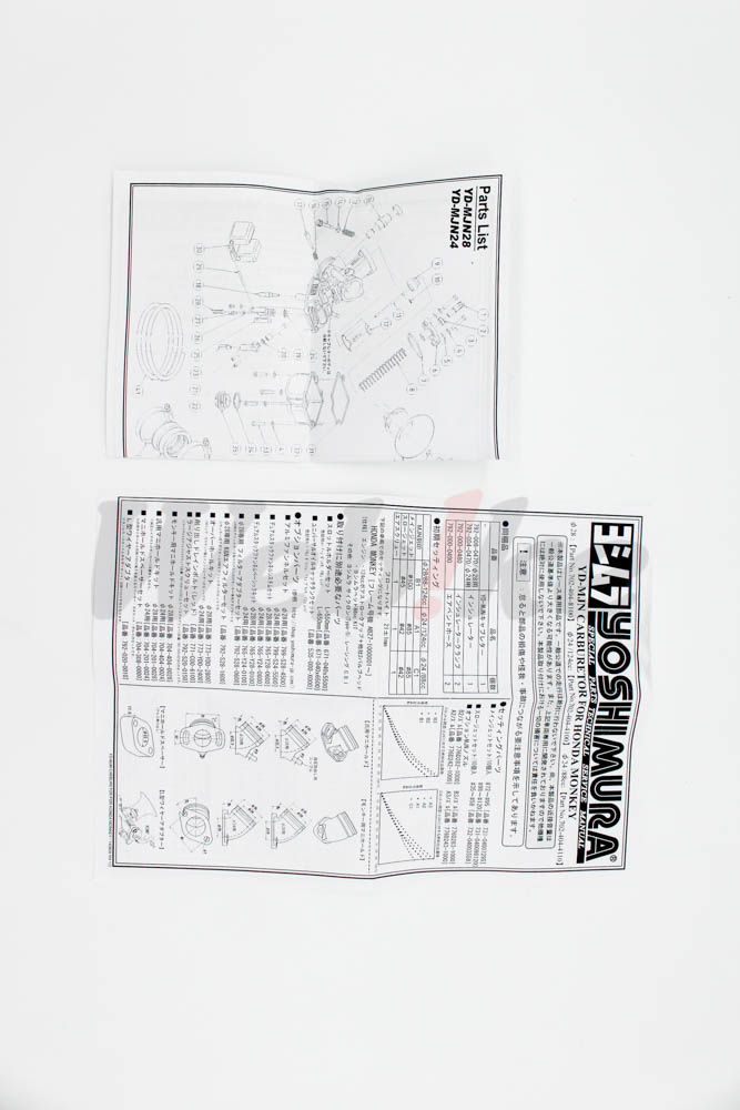 YD-MJN24 化油器 / HONDA MONKEY_说明书