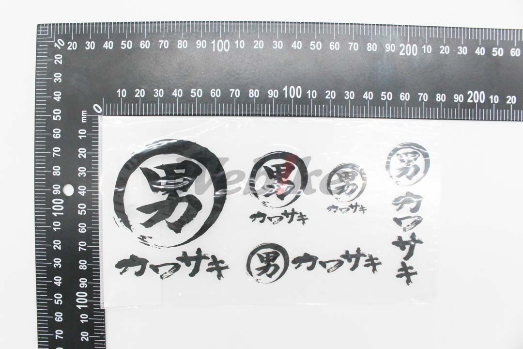 KAWASAKI Sticker_尺寸