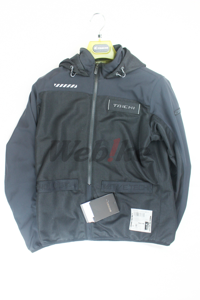 RSJ334 五件式護具 透氣快乾連帽防摔衣 (黑)_全景