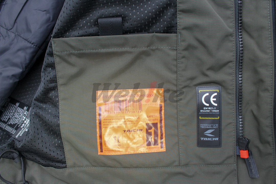 RSJ726 五件式护具 全季节连帽防摔衣 (深卡其)_特点