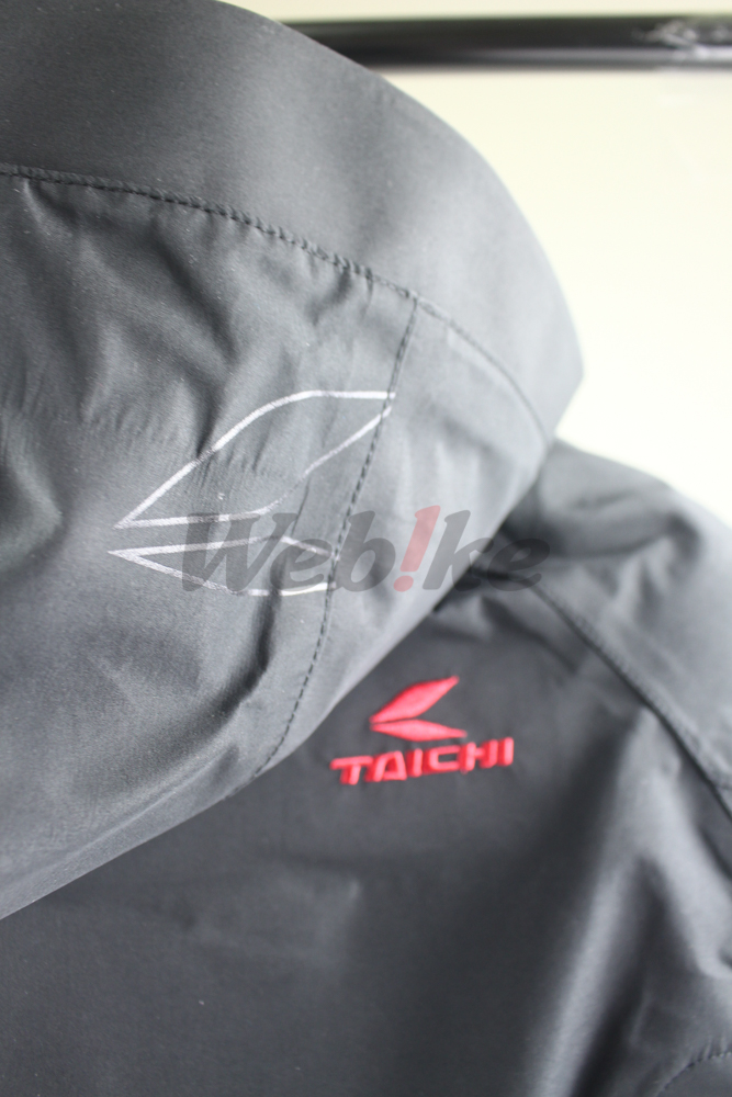 RSJ324 五件式护具 防水透气连帽防摔衣 (黑/红) DRYMASTER_特写