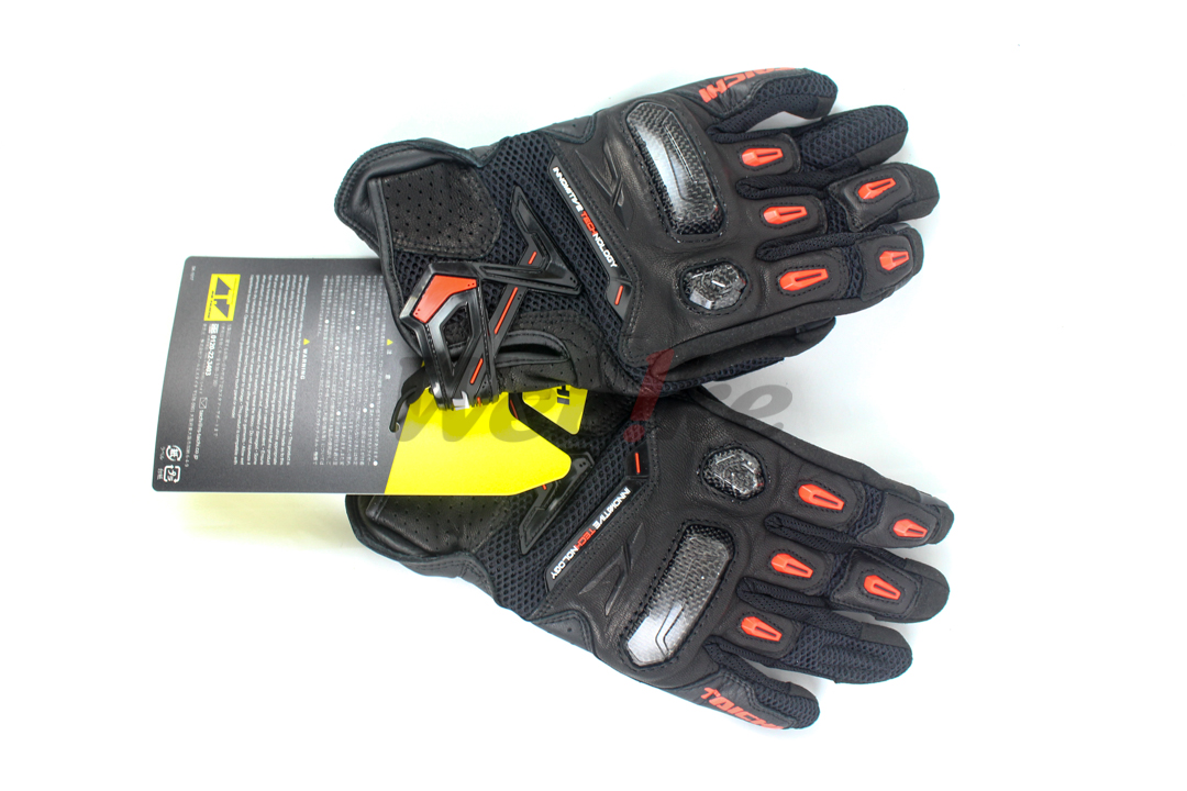 RST442 碳纤维护具 网格透气防摔手套 (黑/蓝)_全景