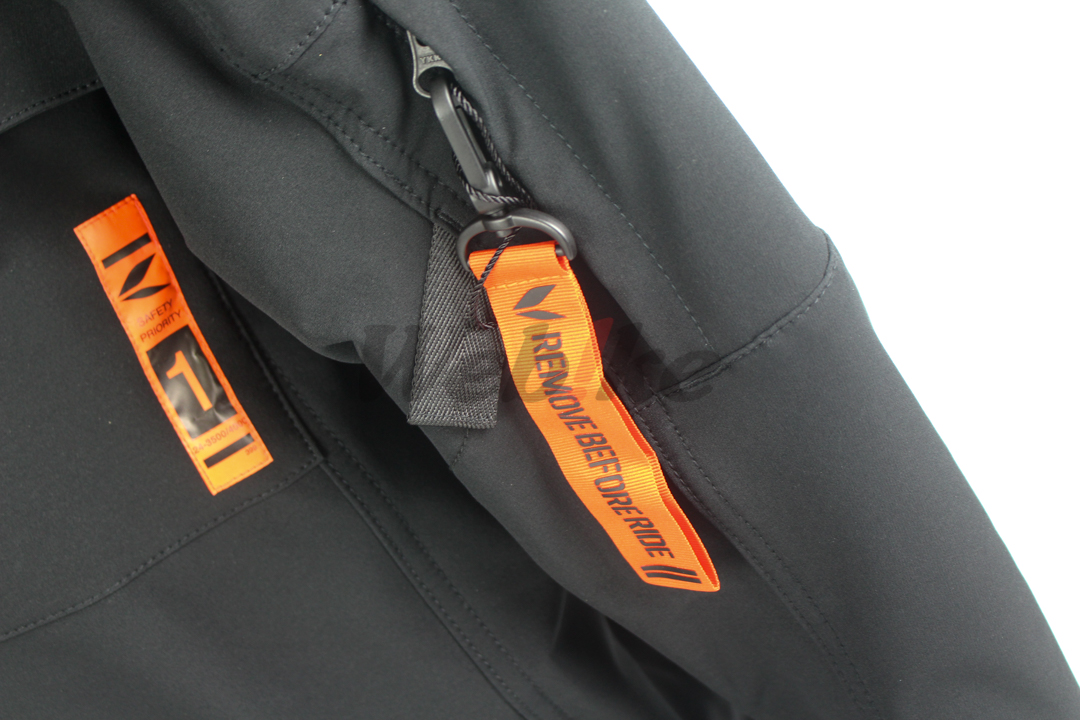 RSJ335 五件式護具 快乾連帽防摔衣 (黑)_特寫