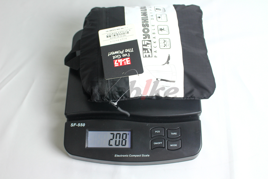 轻便型防水后背包 (黑)_重量