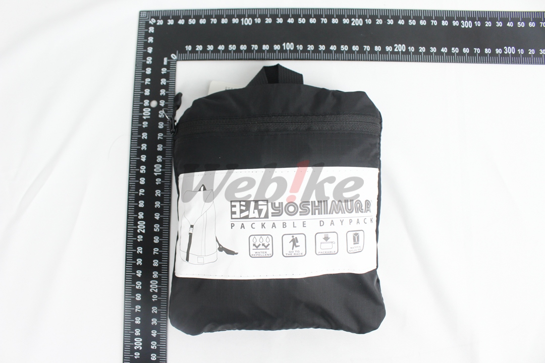 轻便型防水后背包 (黑)_尺寸