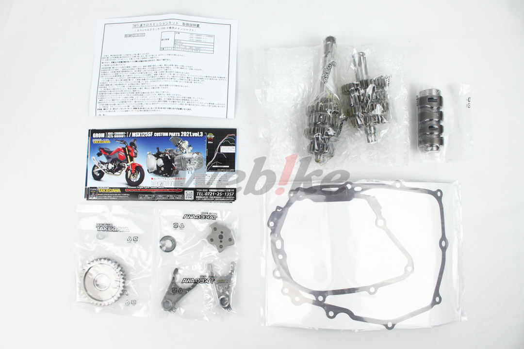 TAF 5速变速齿轮套件 (TYPE-R 特殊／干式离合器专用) / HONDA MSX(GROM)125_全景