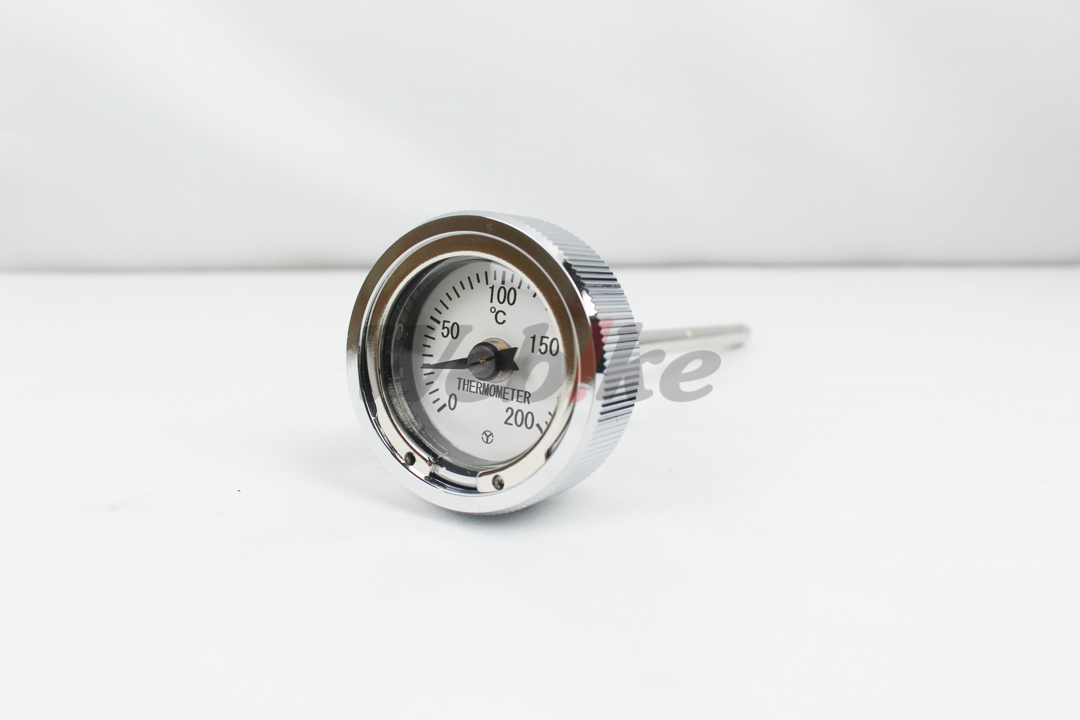 机油量油尺付油温计_特写