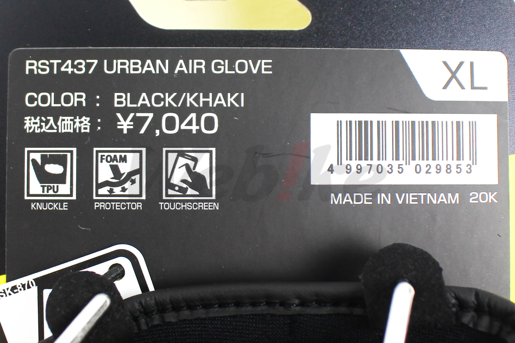 RST437 Urban Air Gloves_标签 RST437 Urban Air Gloves_标签