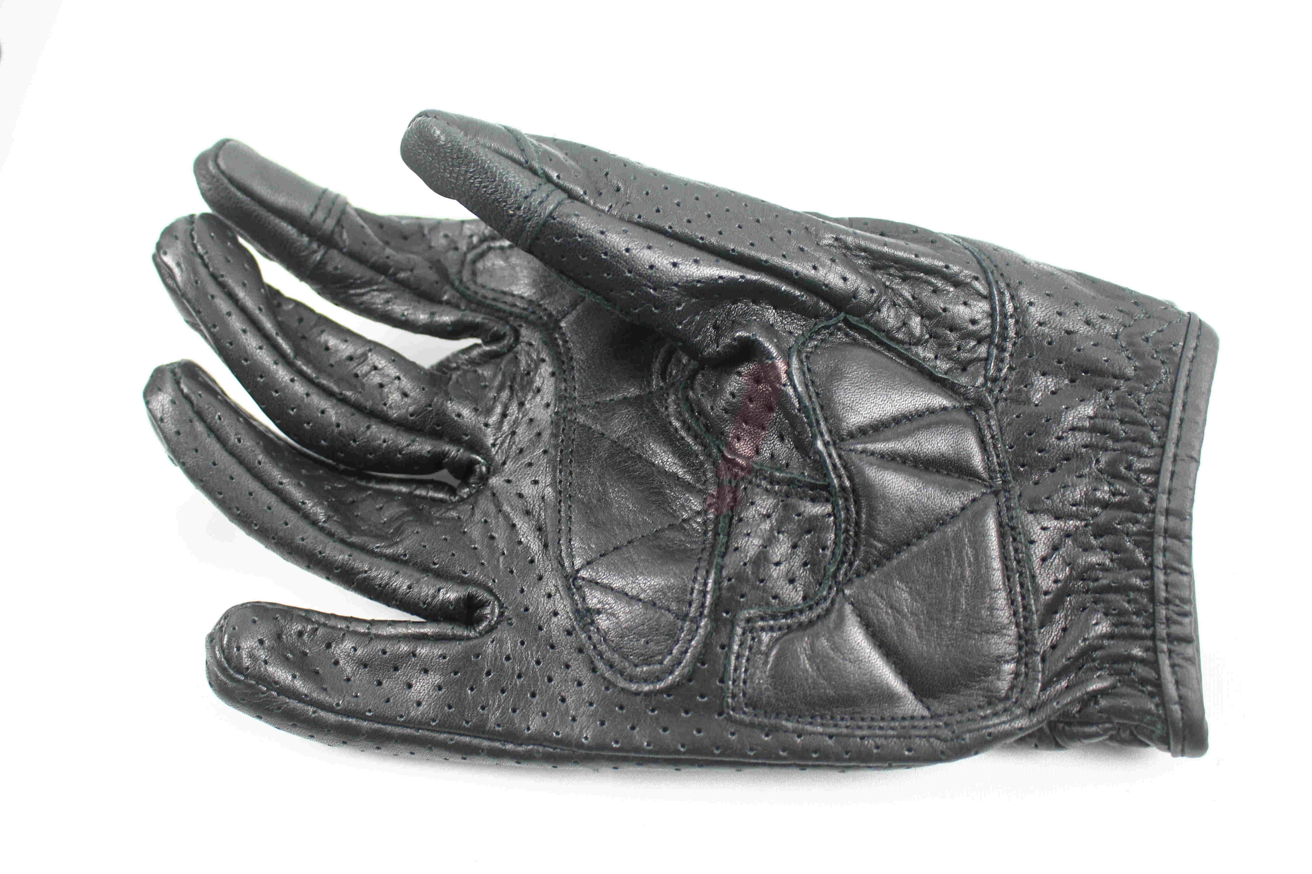 网格防摔皮手套 (黑)_特写 网格防摔皮手套 (黑)_特写