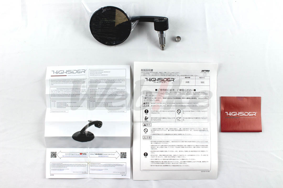 [Highsider] Bar End Mirror MONTANA EVO_全景