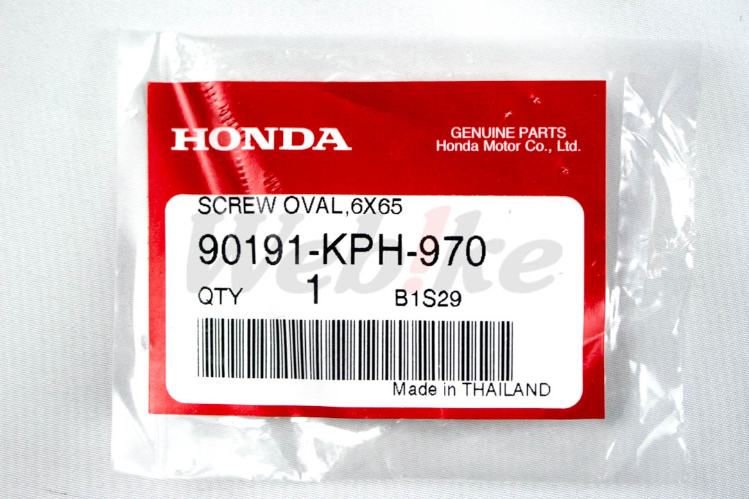 把手端子螺丝 (6 × 65MM) 90191-KPH-970_标签