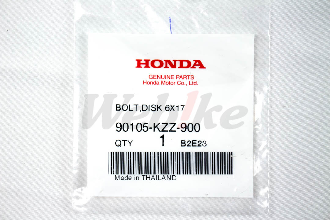 后碟盘螺丝【DISK BOLT 90105-KZZ-900】_标签 后碟盘螺丝【DISK BOLT 90105-KZZ-900】_标签