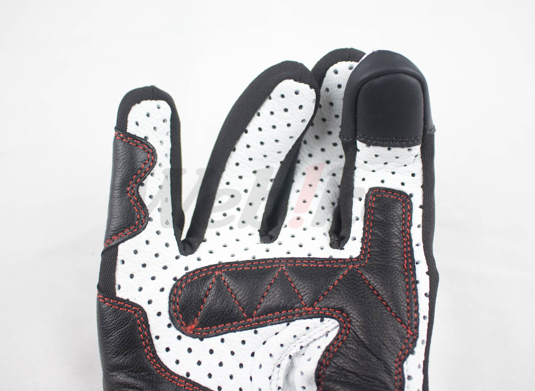 HBG-053 碳纤维护具 SPORTS 网格防摔手套 (黑/白/红)_特写