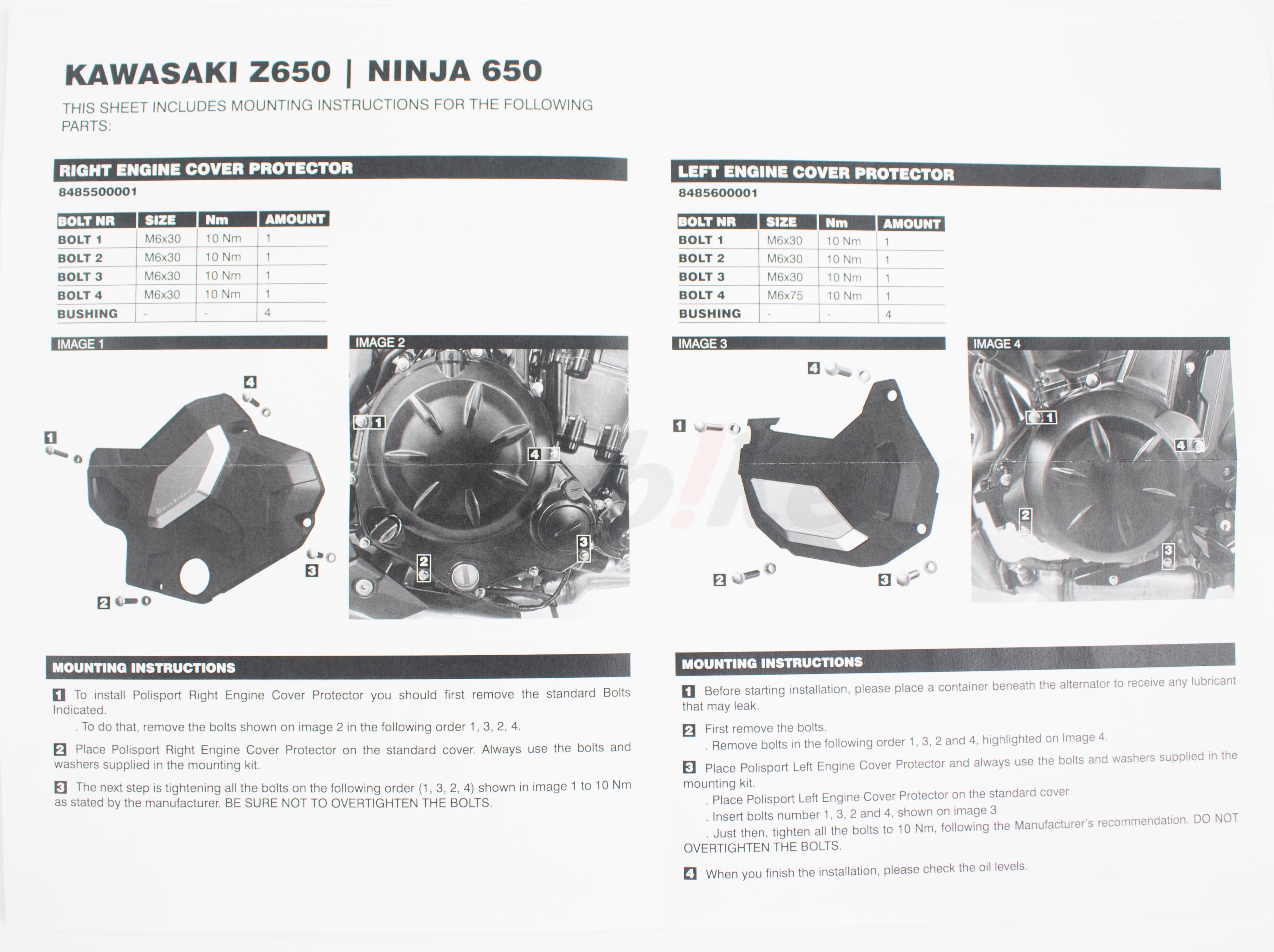 左右引擎护盖组 NINJA650 (19-22) / Z650 (17-22)_说明书 左右引擎护盖组 NINJA650 (19-22) / Z650 (17-22)_说明书