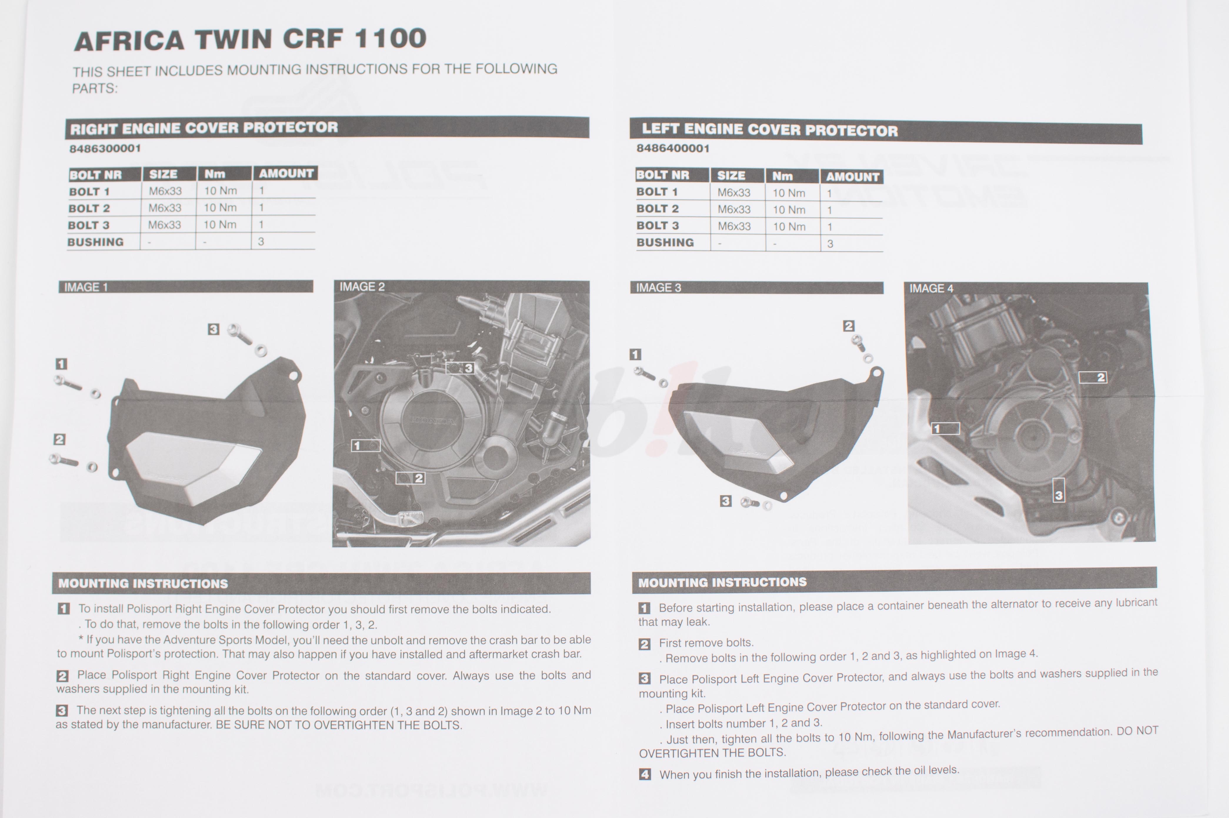 Engine Protector Cover Kit_说明书 Engine Protector Cover Kit_说明书