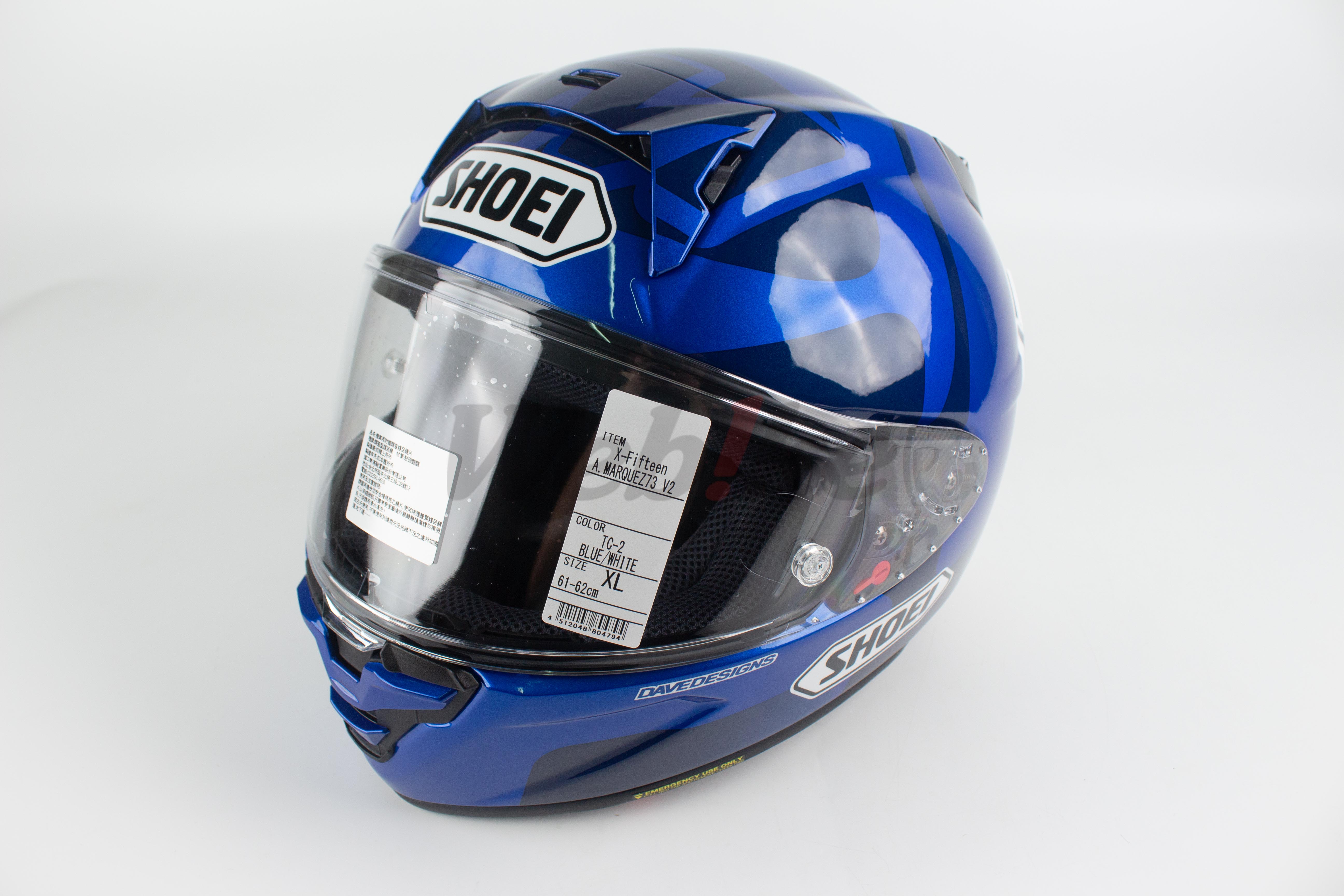 SHOEI X-15 A.MARQUEZ 73 V2 TC-2 藍/白選手彩繪全罩安全帽【總代理