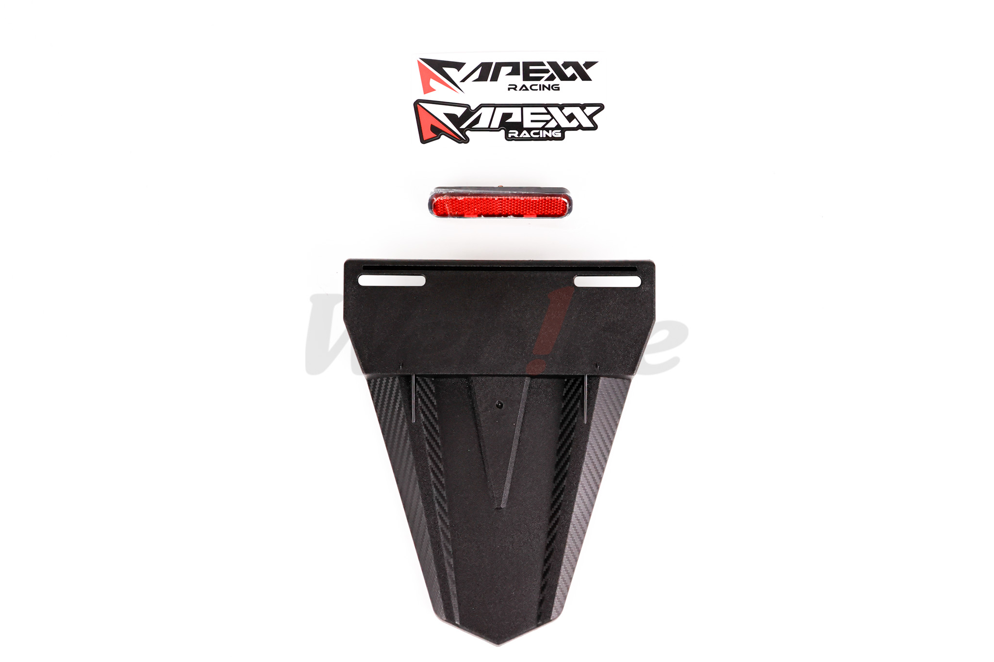 Universal License Plate Mudguard (with Reflector)_全景