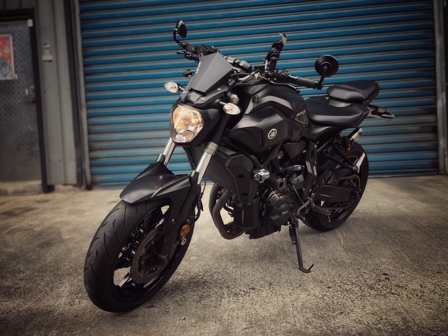 YAMAHA MT-07 - 中古/二手車出售中 MT-07 黑色系 ZARD排氣管 後避震 GBR護蓋 小資族二手重機買賣 | 小資族二手重機買賣