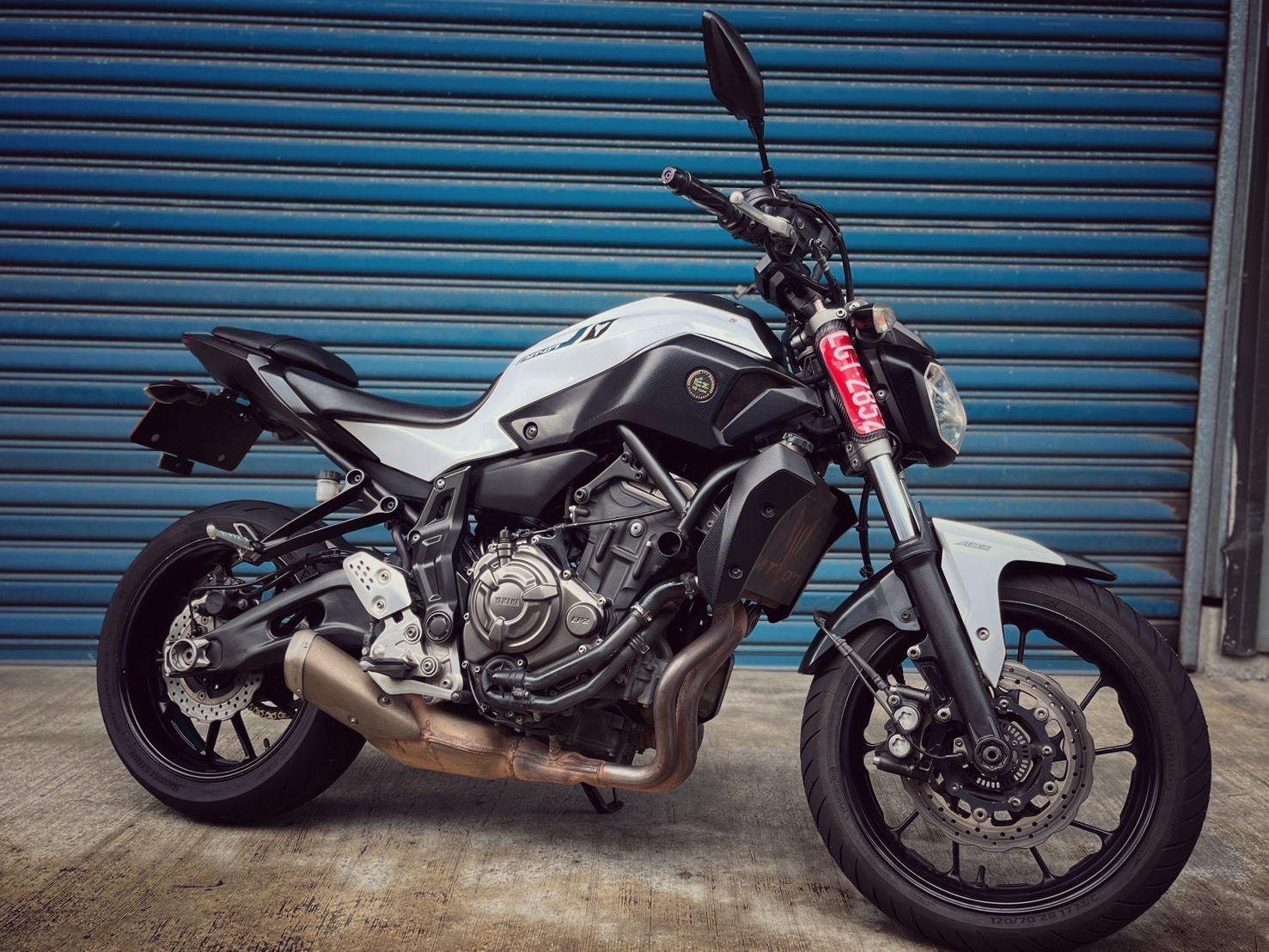 YAMAHA MT-07 - 中古/二手車出售中 白色系 YSS前叉 RPM後避震 行車記錄器 基本改裝 小資族二手重機買賣 | 小資族二手重機買賣