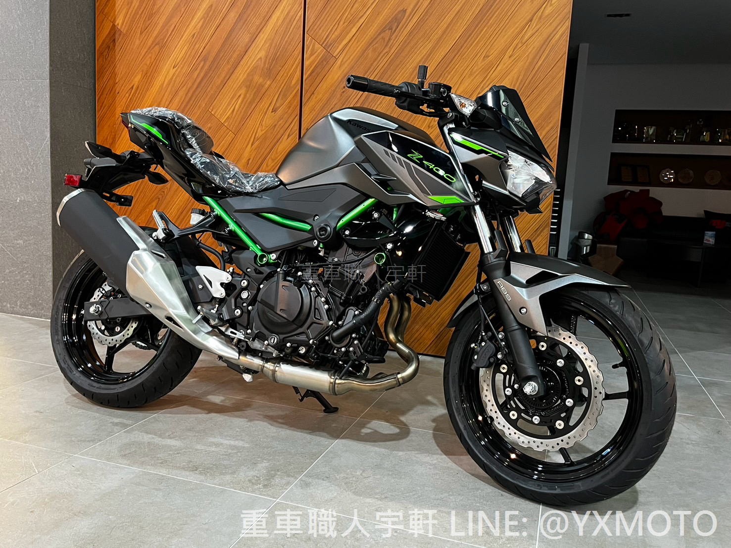 【重車銷售職人-宇軒 (敏傑)】KAWASAKI Z400 - 「Webike-摩托車市」 【敏傑宇軒】全額72期零利率 ! 2024 KAWASAKI Z400 消光灰綠骨 總代理公司車