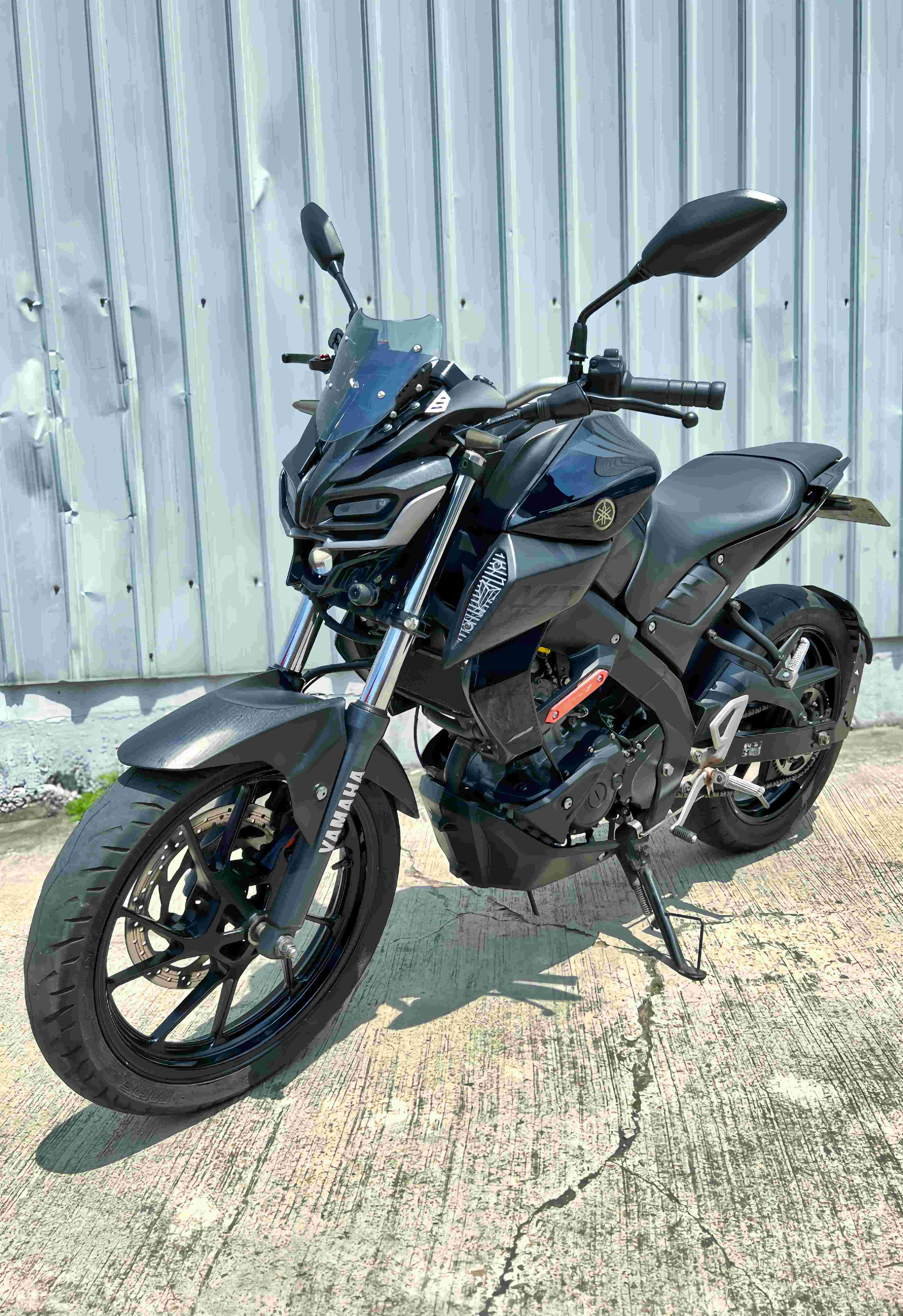 YAMAHA MT-15 - 中古/二手車出售中 2019年 MT-15 闇黑色系 視覺100% 碳纖維車頭罩 FIRE STORM 排氣管 | 阿宏大型重機買賣