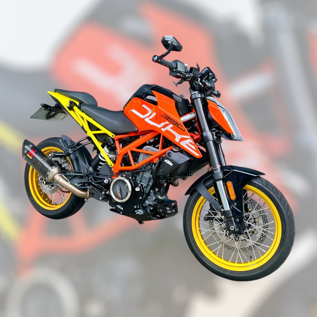 KTM 390DUKE - 中古/二手車出售中 2017年 DUKE390 超多改裝 白牌價格 輕鬆入手黃牌 | 阿宏大型重機買賣