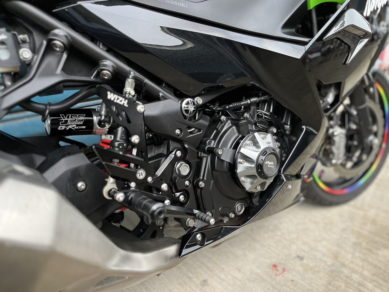 KAWASAKI NINJA400 - 中古/二手車出售中 YSS後避震 YSS前叉 Frando總泵 Brembo卡鉗 超多改裝 小資族二手重機買賣 | 小資族二手重機買賣