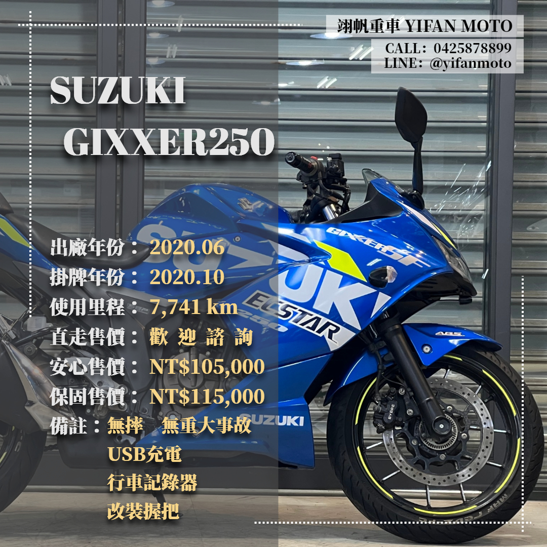 【翊帆國際重車】SUZUKI GIXXER 250 - 「Webike-摩托車市」