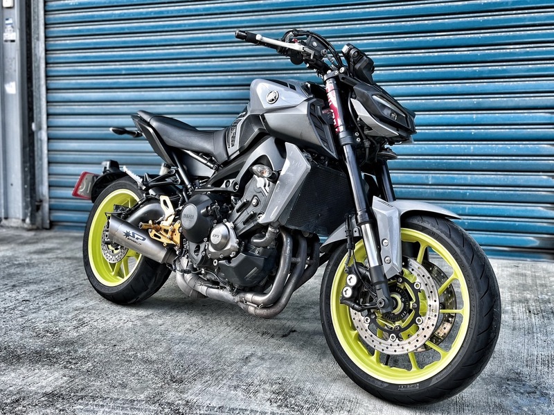 YAMAHA MT-09 - 中古/二手車出售中 Spark排氣管 K-TECH後避震 MirrorWork（防甩頭、腳踏） 小資族二手重機買賣 | 小資族二手重機買賣