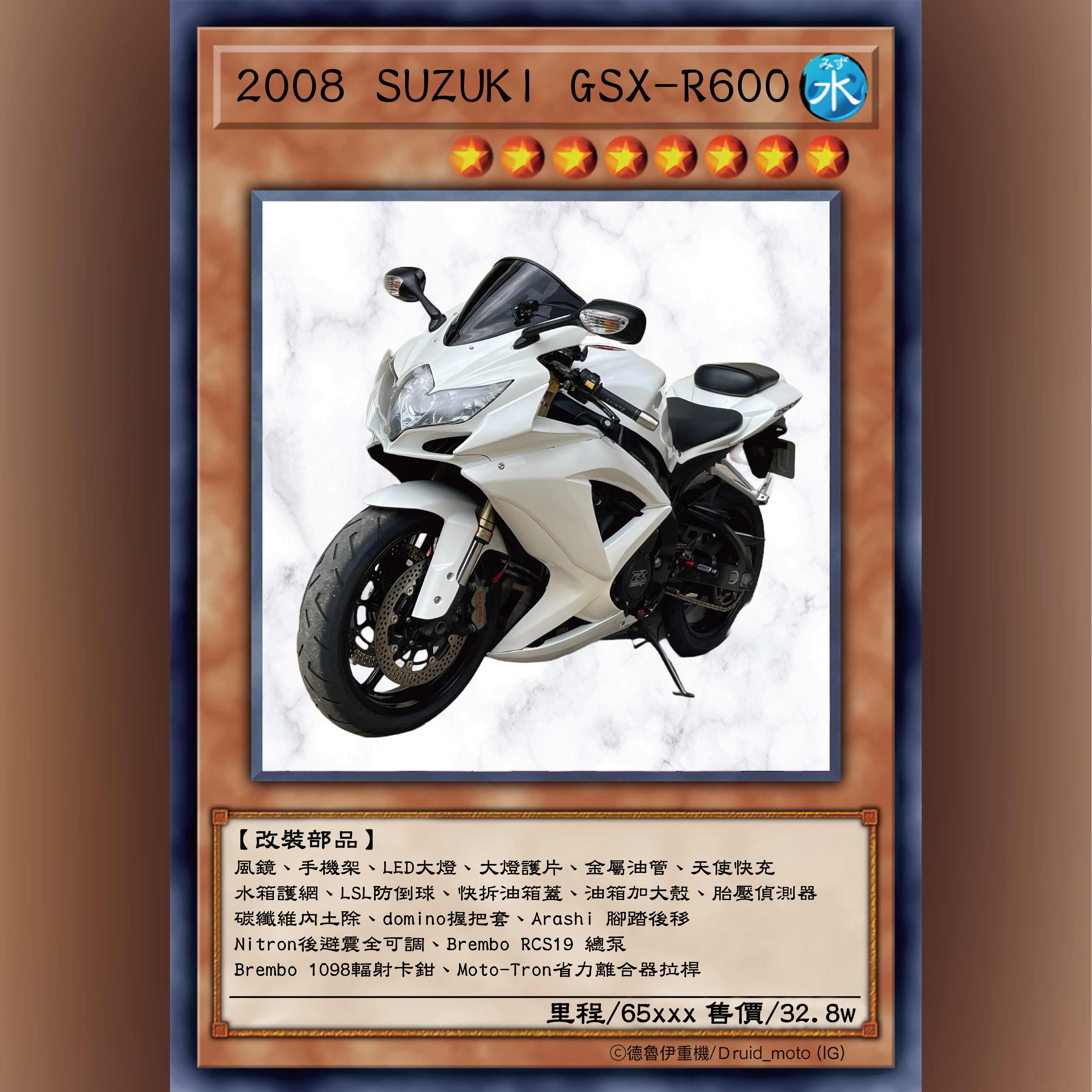 【德魯伊重機】SUZUKI GSX600 - 「Webike-摩托車市」 SUZUKI GSX-R600 天使眼 四碼牌
