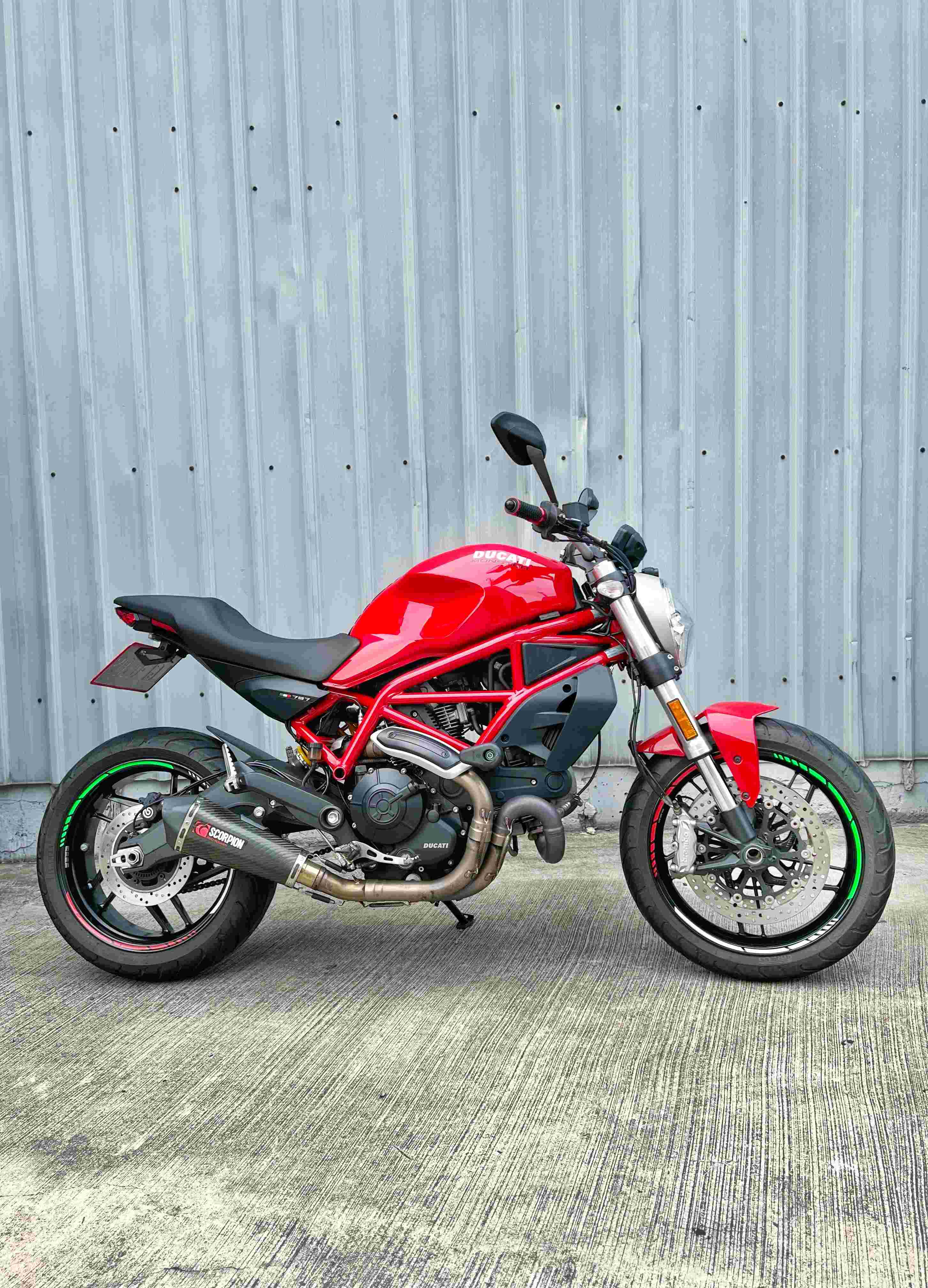 DUCATI MONSTER 797 - 中古/二手車出售中 2018年 MONSTER797 碩文車 多樣改裝 無摔 無事故 | 阿宏大型重機買賣