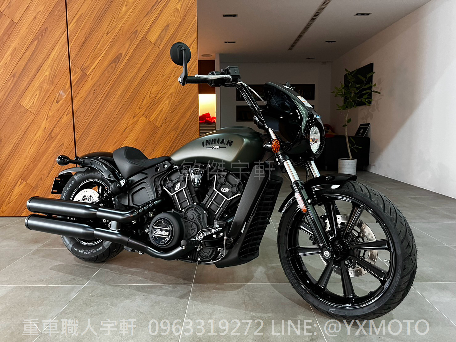 【重車銷售職人-宇軒 (敏傑)】 INDIAN SCOUT BOBBER ROGUE  - 「Webike-摩托車市」 【敏傑宇軒】消光綠 INDIAN 印地安 SCOUT BOBBER ROGUE 公司車