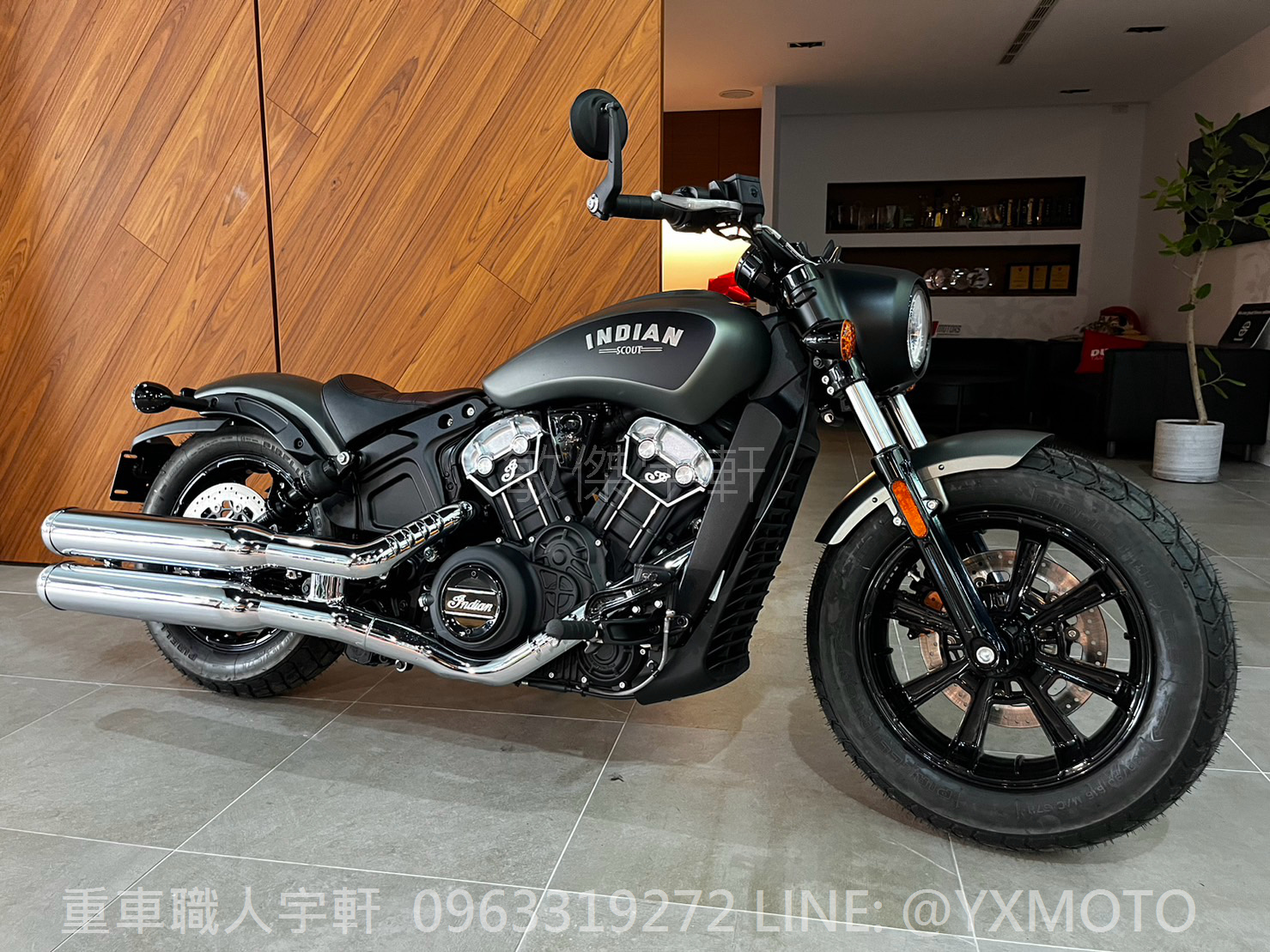 INDIAN SCOUT BOBBER 新車出售中 【敏傑宇軒】消光灰黑綠 INDIAN 印地安 SCOUT BOBBER 公司車 | 重車銷售職人-宇軒 (敏傑)