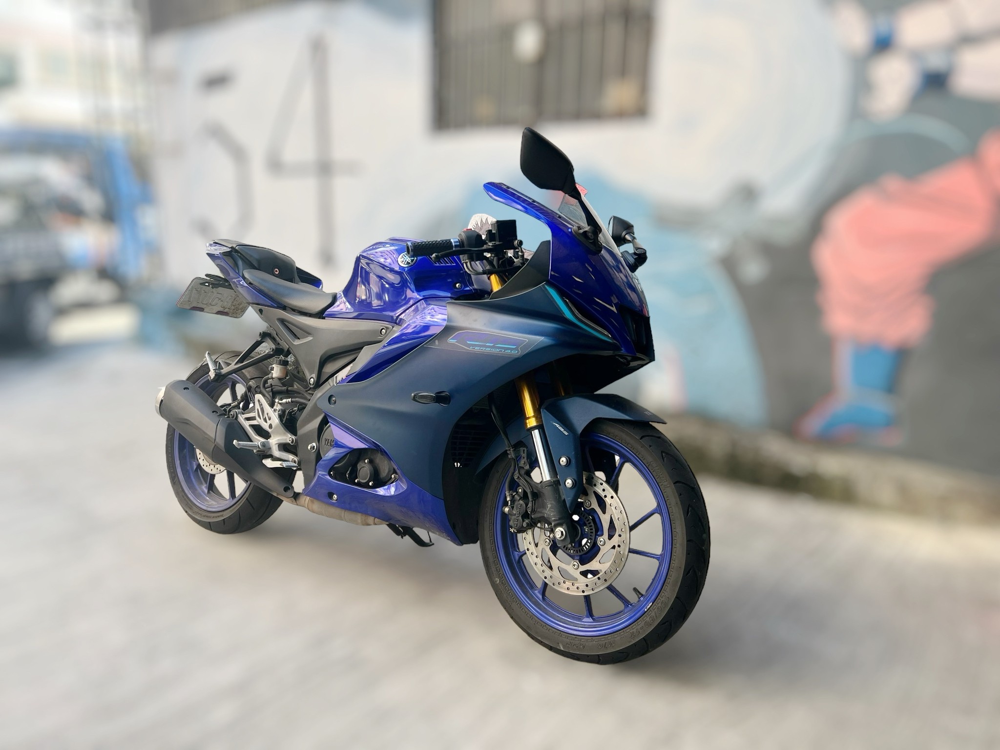 YAMAHA YZF-R15 - 中古/二手車出售中 YAMAHA R15V4 協助分期、託運、換車補貼、代償結清 Line ID:@q0984380388 | 小菜輕重機