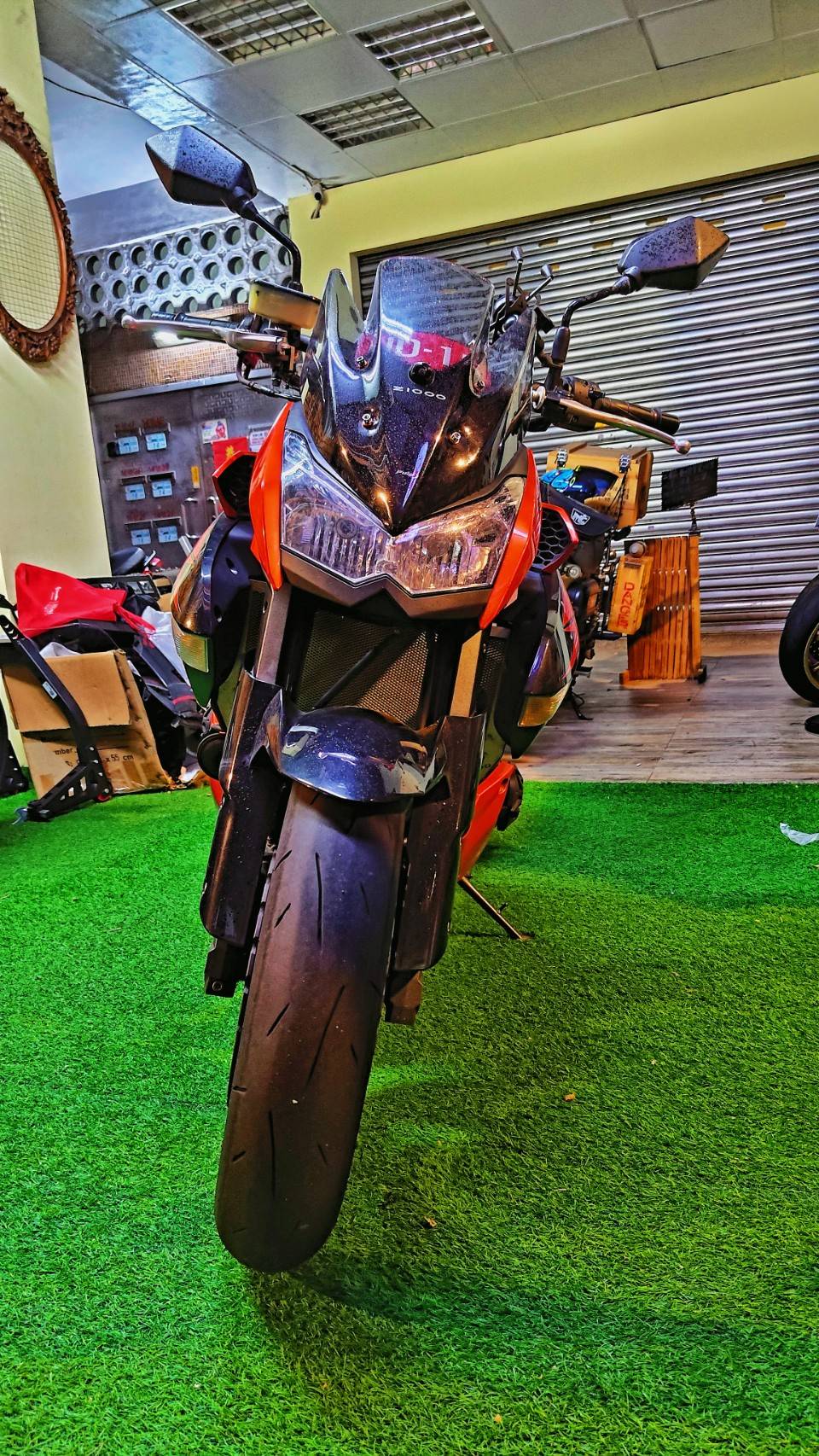 KAWASAKI Z1000 - 中古/二手車出售中 2012 三代 Z1000 稀有四碼牌 橘黑配 | 個人自售