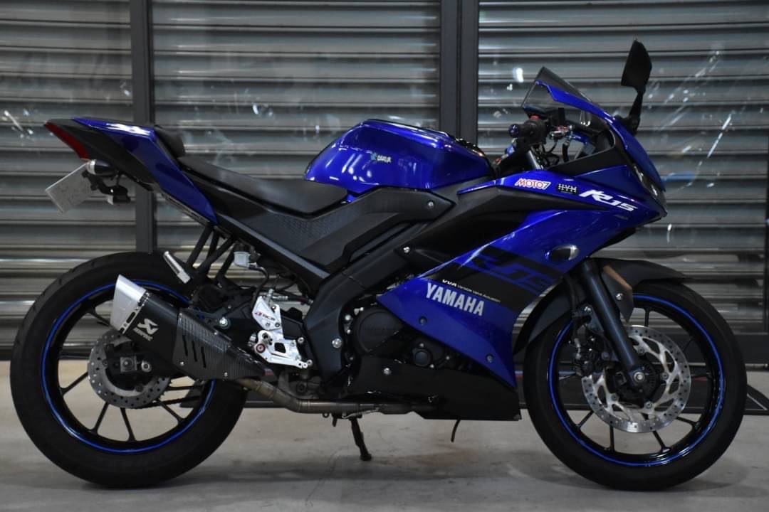 YAMAHA YZF-R15 - 中古/二手車出售中 全段排氣管 RCB腳踏後移 小資族二手重機買賣 | 小資族二手重機買賣