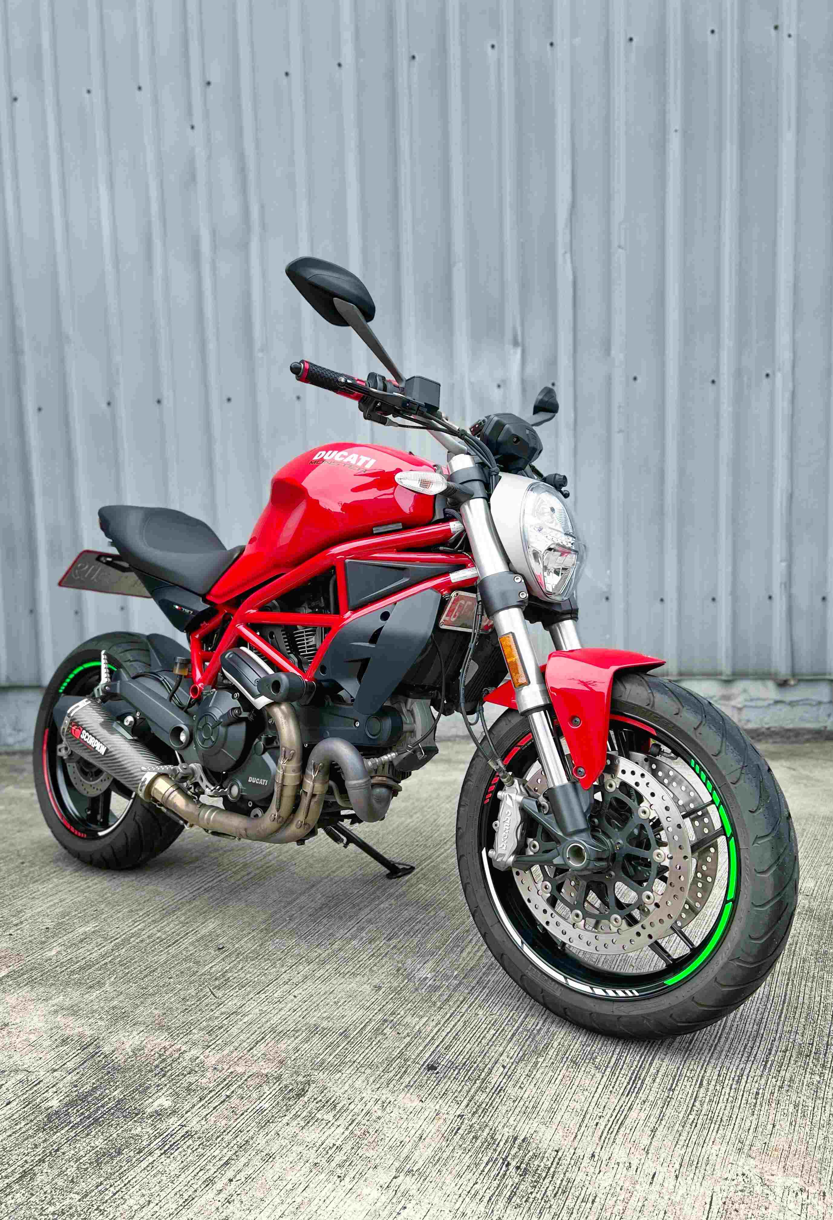 DUCATI MONSTER 797 - 中古/二手車出售中 2018年 MONSTER797 碩文車 多樣改裝 無摔 無事故 | 阿宏大型重機買賣