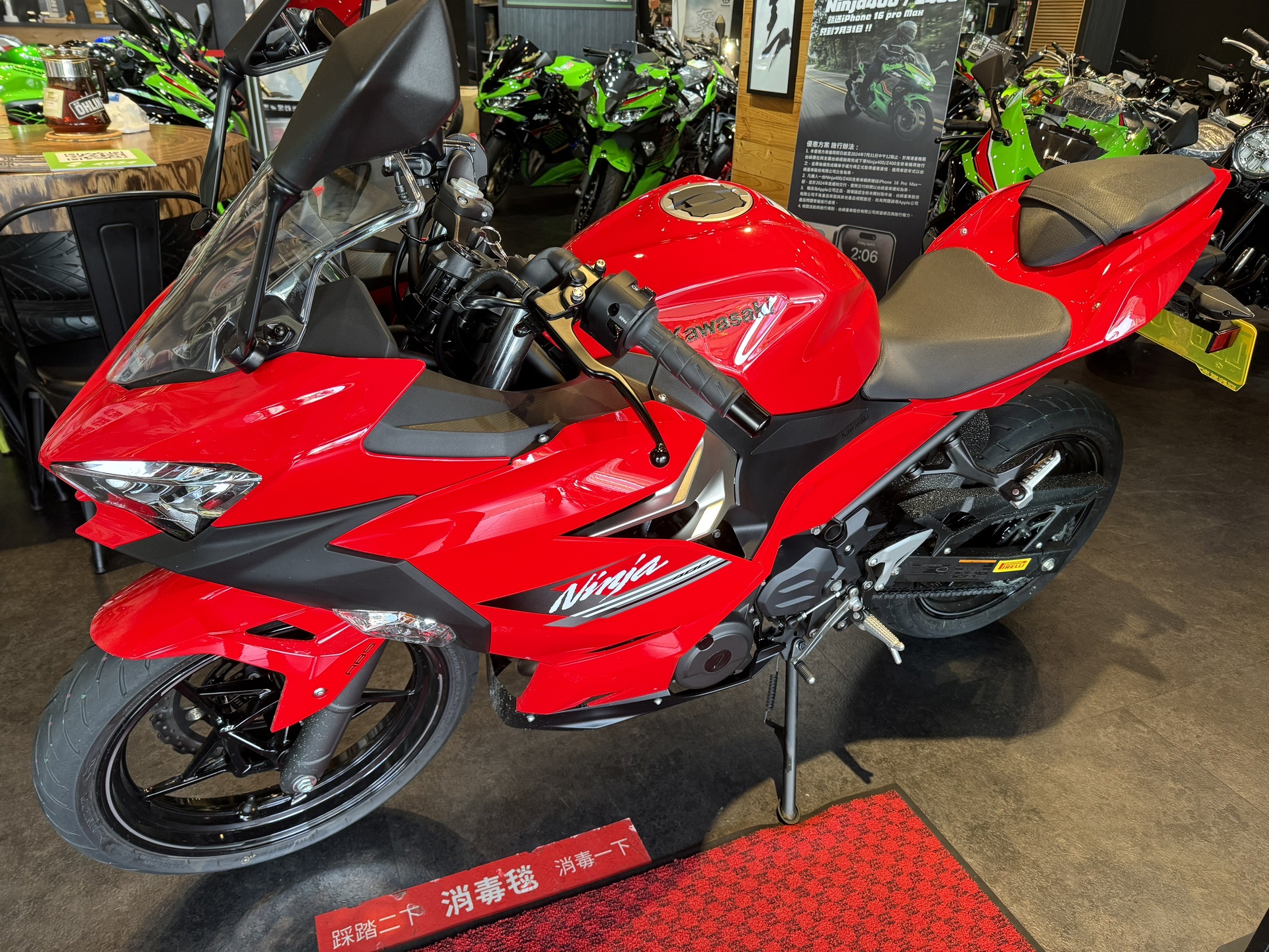 KAWASAKI NINJA400 - 中古/二手車出售中 【亞駒重車】Kawasaki 2023 Ninja400 二手重機 無倒車 無摔車 低里程 電洽:03-452-5589 | 亞駒重車騎士館