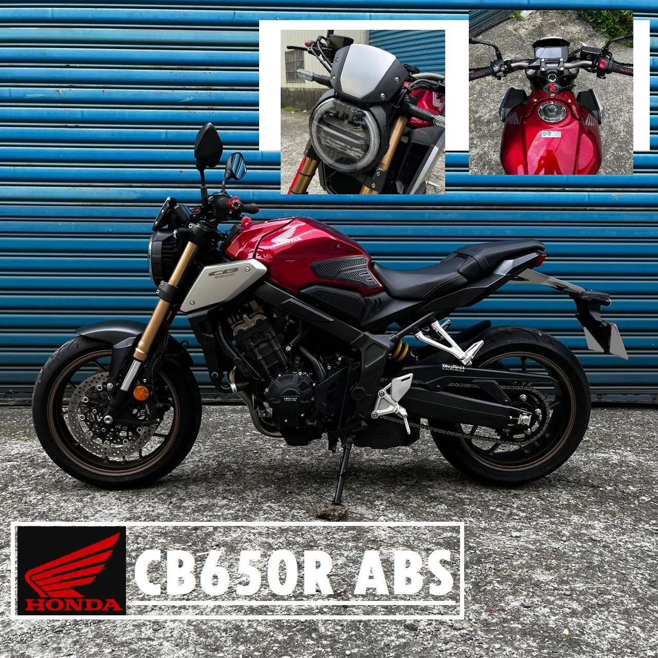 【飛翔國際】HONDA CB650R - 「Webike-摩托車市」 2022年 HONDA CB650R ABS TCS 街車 CB 低里程 經典紅