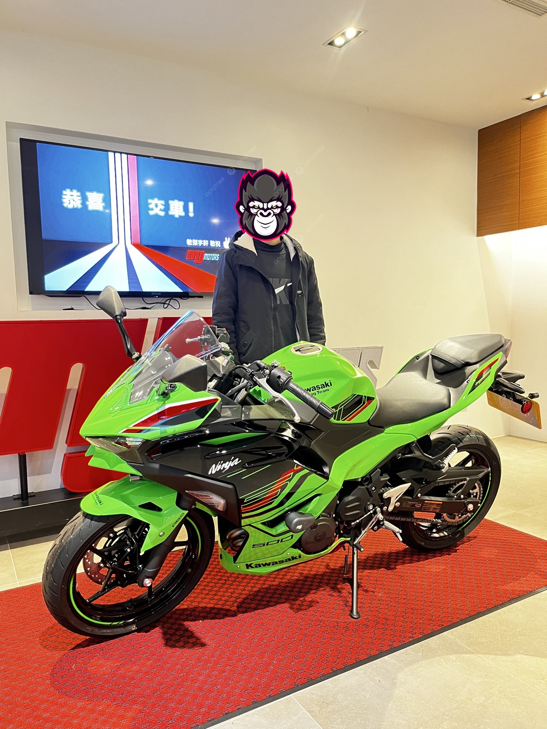 【重車銷售職人-宇軒 (敏傑)】KAWASAKI NINJA 500 SE - 「Webike-摩托車市」 【敏傑宇軒】賀交車 戴帥哥 KAWASAKI NINJA 忍者 500 SE 總代理公司車