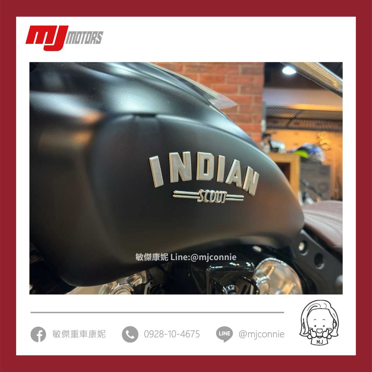 INDIAN MOTORCYC Scout Bobber新車出售中 《 康妮賀交車 》恭喜張大哥 入主Scout Bobber 目前Bobber最後台數 全額零利率+購物金 | 敏傑車業資深銷售專員 康妮 Connie