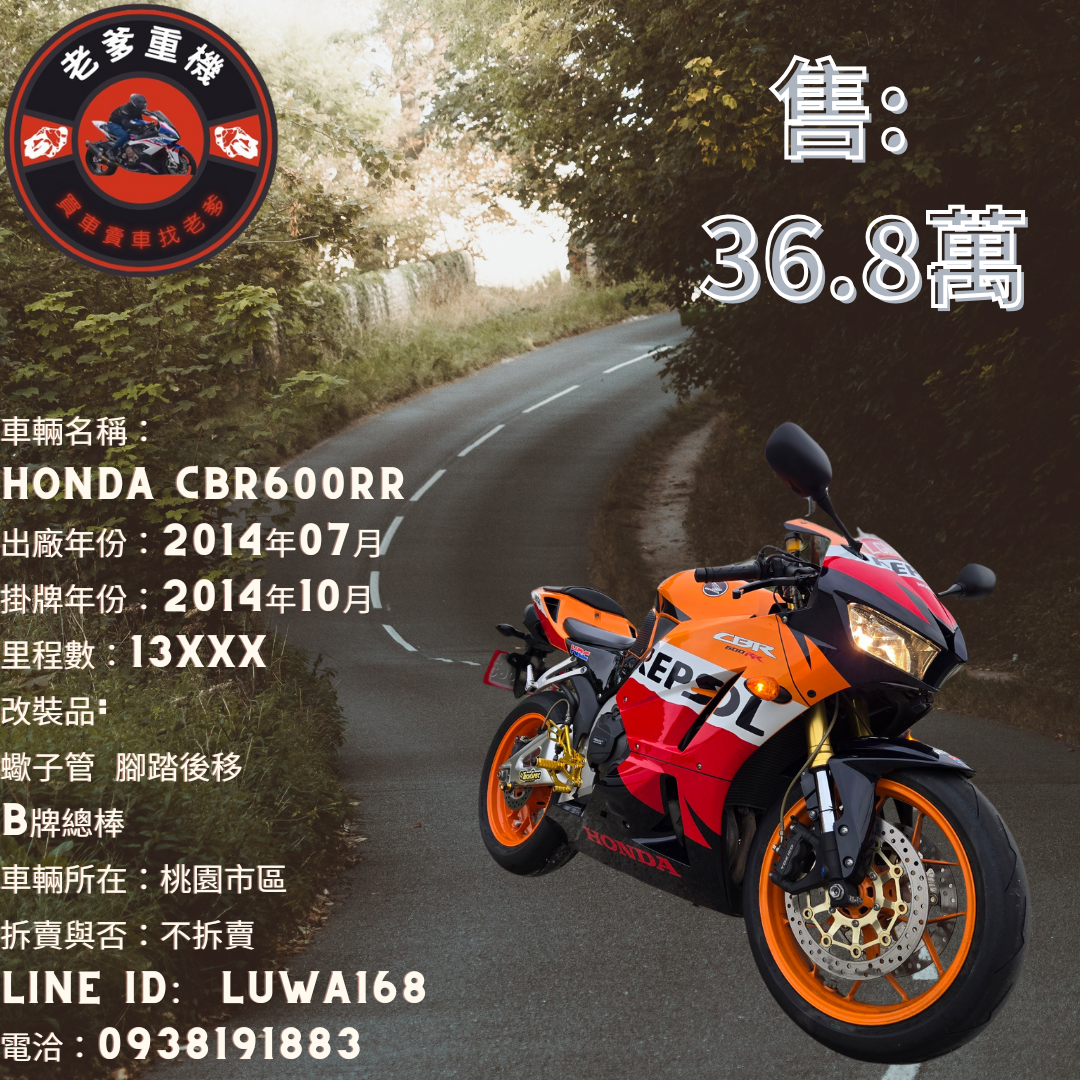 【老爹重機】HONDA CBR600RR - 「Webike-摩托車市」