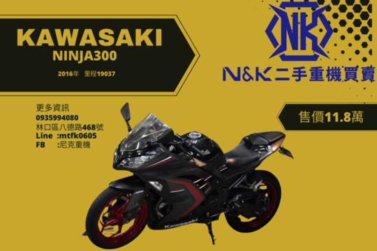 【個人自售】KAWASAKI NINJA300 - 「Webike-摩托車市」 Kawasaki ninja300