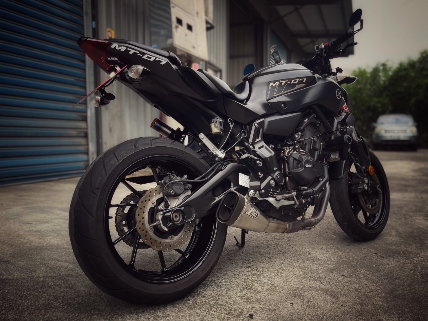 YAMAHA MT-07 - 中古/二手車出售中 MT-07 黑色系 ZARD排氣管 GBR護蓋 sp後避震 小資族二手重機買賣 | 小資族二手重機買賣