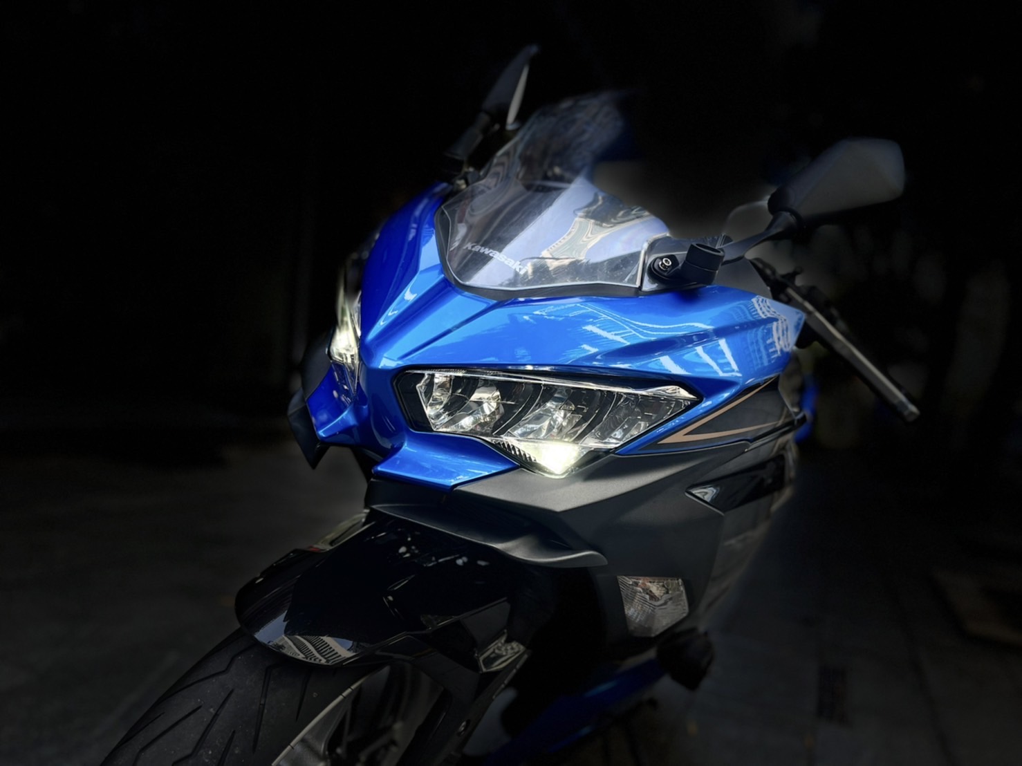 【小資族二手重機買賣】KAWASAKI NINJA400 - 「Webike-摩托車市」 忍400 藍色系 全直通 小資族二手重機買賣