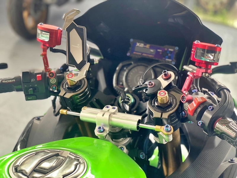 KAWASAKI NINJA400 - 中古/二手車出售中 2021 全車精品忍400前後鍛框電子避震艾瑞絲電腦都改好了 | 武士重機-阿良