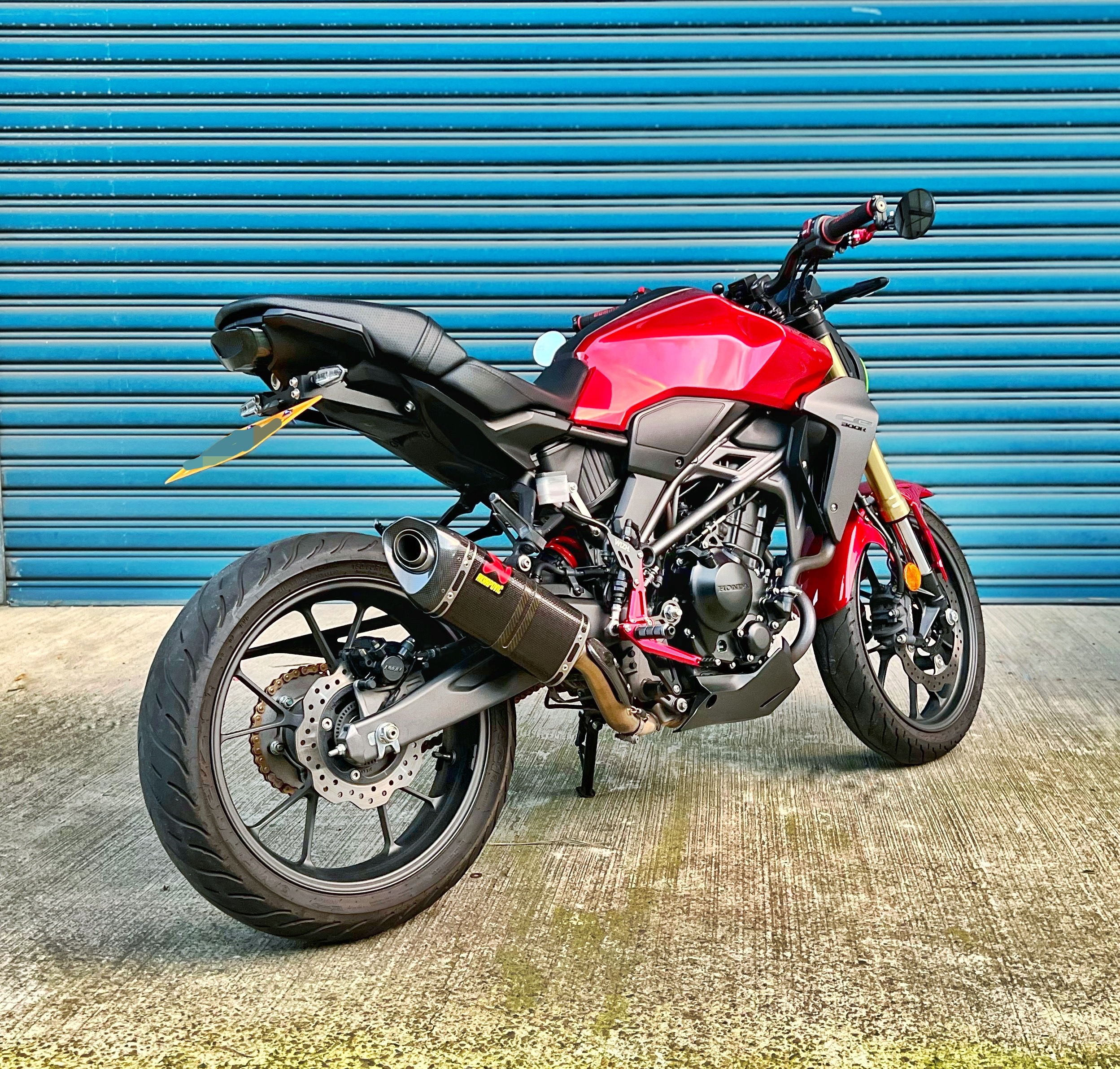 HONDA CB300R - 中古/二手車出售中 2022年 CB300R 碳蠍管 W!ZH腳踏後移 手動排氣閥門 多樣改裝 無摔 無事故 阿宏大型重機買賣 | 阿宏大型重機買賣